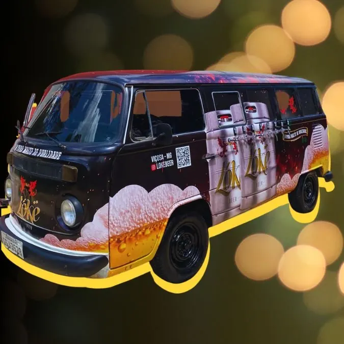 BeerTruck da Lókë Beer — Kombi estilizada